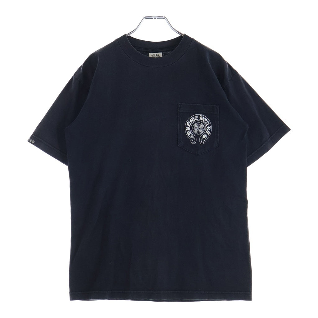 CHROME HEARTS(クロムハーツ) OLD BACK CEMETERY S/S TEE オールド バックセメタリークロスプリント 半袖Tシャツ カットソー ブラック