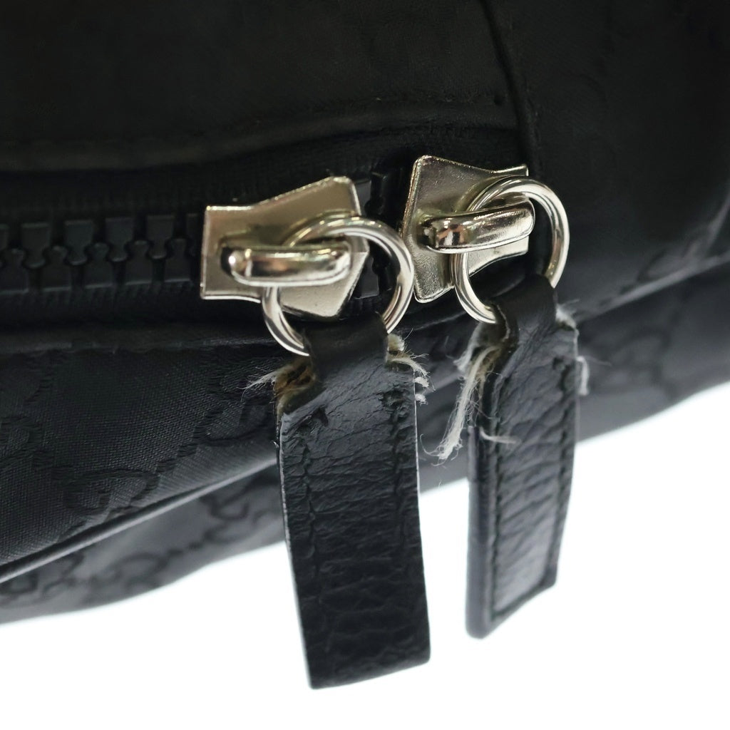GUCCI(グッチ) GGナイロン バックパック リュックサック ブラック ナイロン×キャンバス 449181 ブラック金具