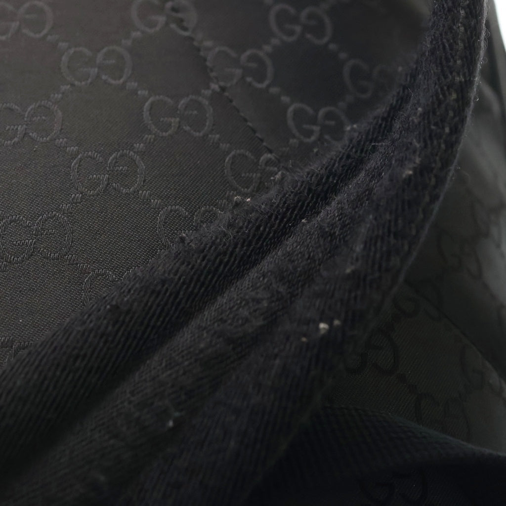 GUCCI(グッチ) GGナイロン バックパック リュックサック ブラック ナイロン×キャンバス 449181 ブラック金具