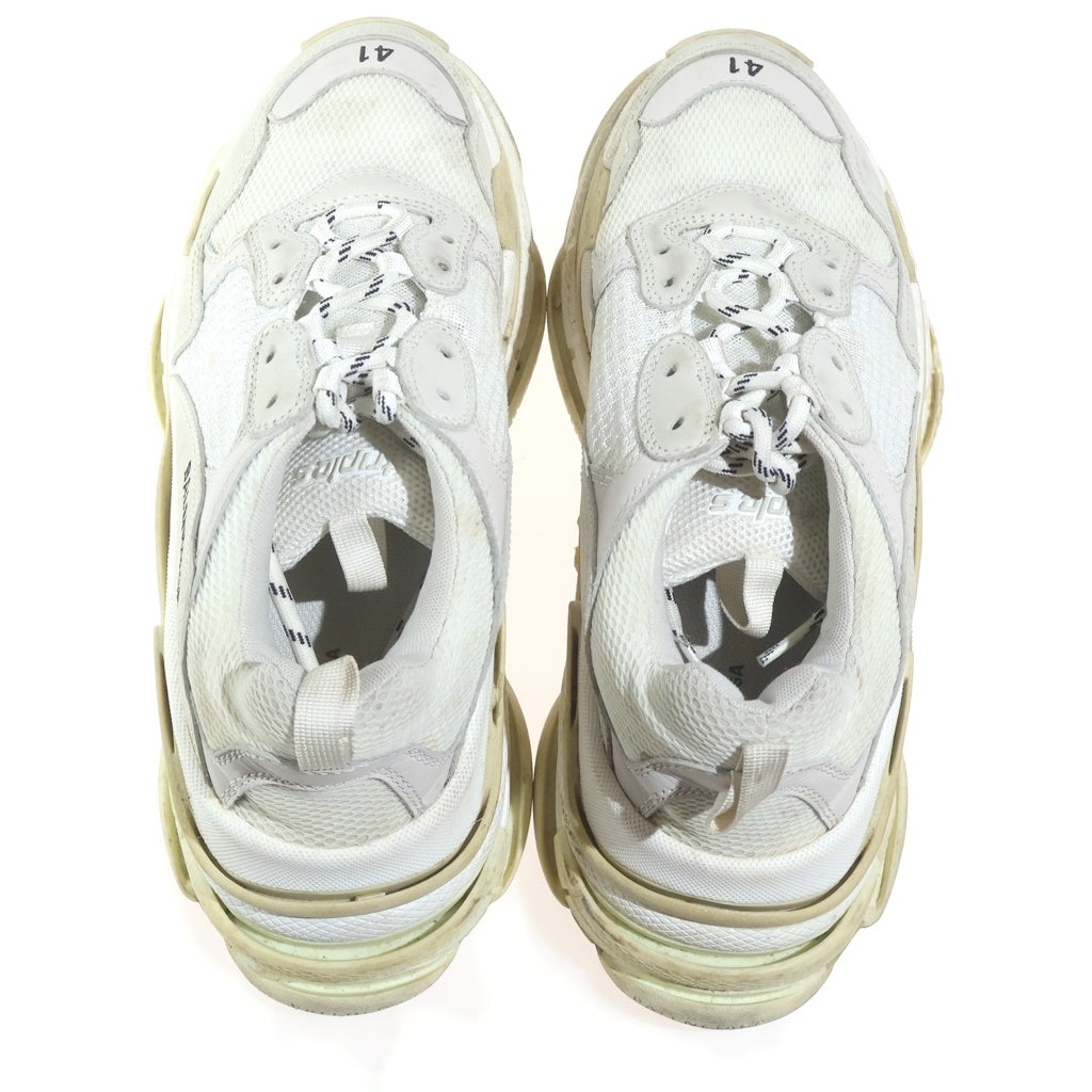 BALENCIAGA(バレンシアガ) TRIPLE S トリプルエス エンブロイダリー ローカットシューズ スニーカー #US8/27cm ホワイト 534217