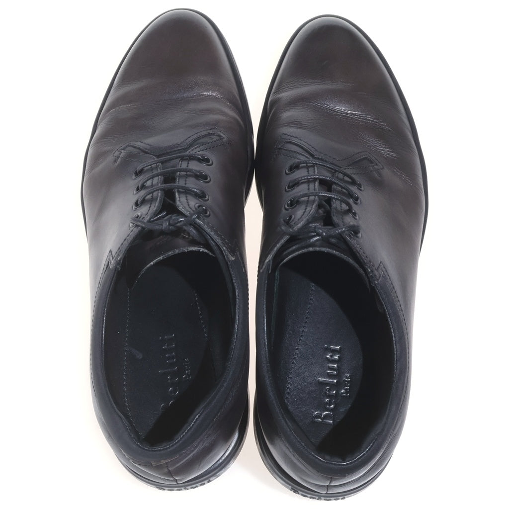 Berluti(ベルルッティ) ニューチベタ レースアップ フラットシューズ 革靴 カーフレザー ブラック