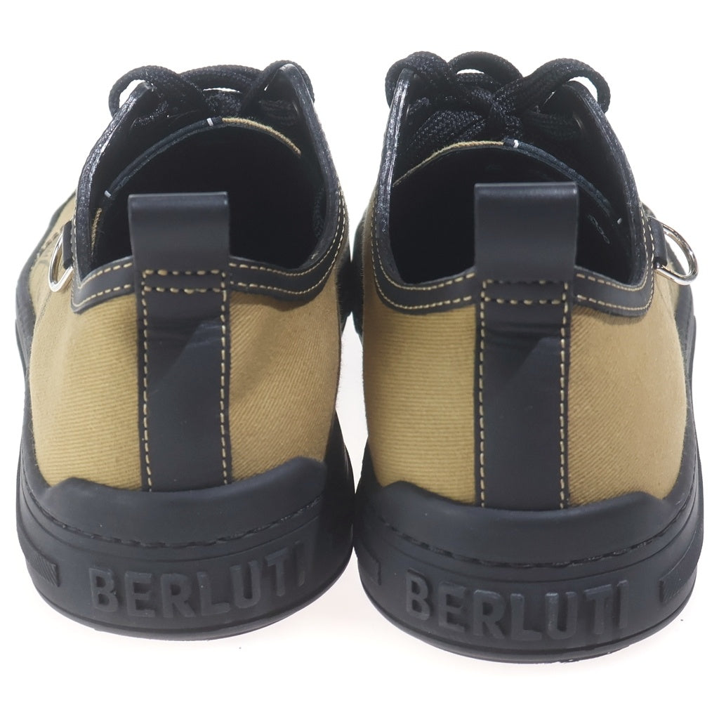 Berluti(ベルルッティ) プレイグラウンド キャンバス クレスト ローカットスニーカー シューズ ベージュ