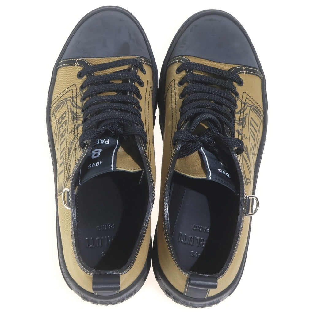 Berluti(ベルルッティ) プレイグラウンド キャンバス クレスト ローカットスニーカー シューズ ベージュ