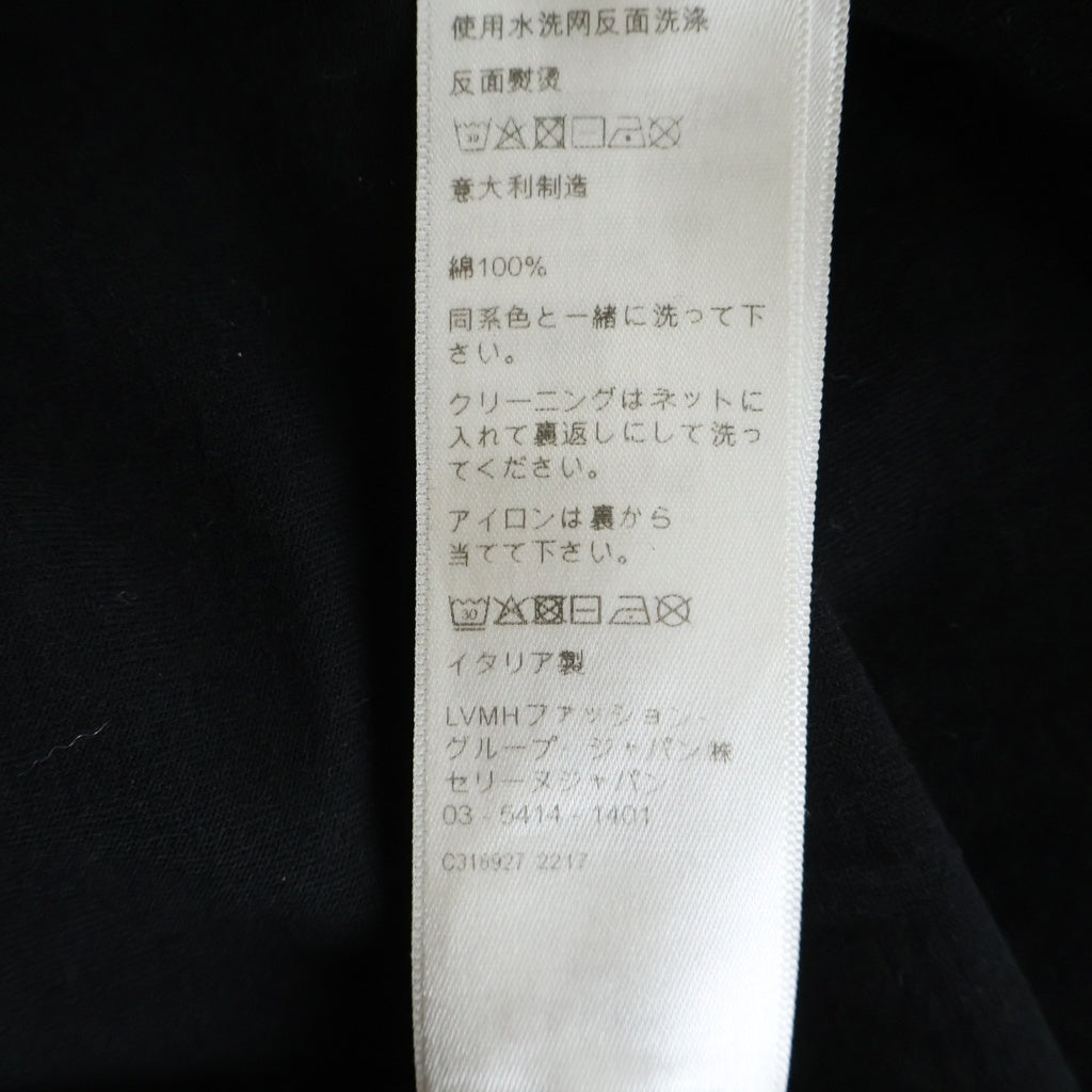 CELINE(セリーヌ) ロゴプリント クルーネック 半袖 Tシャツ カットソー S ブラック 2X681671Q