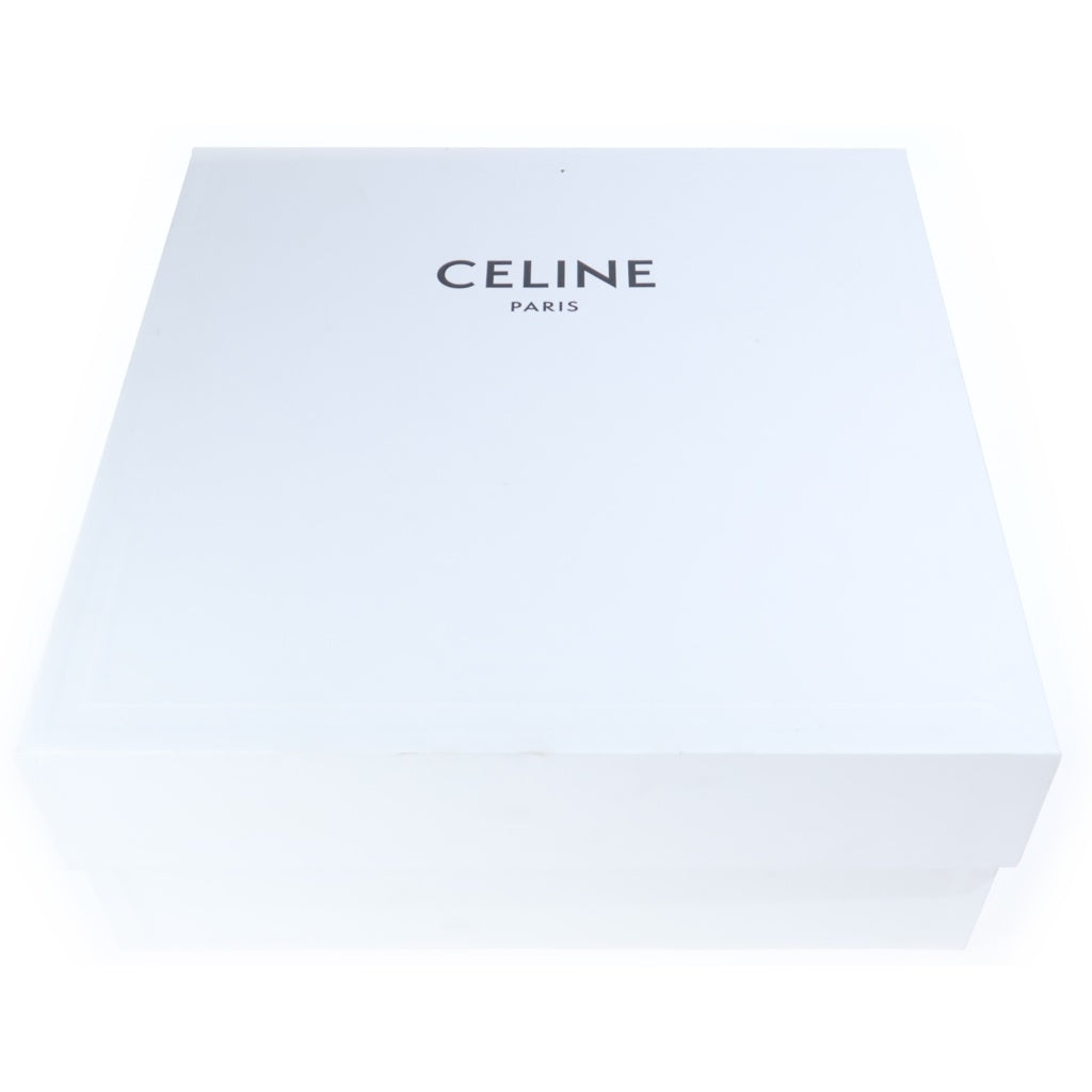 CELINE(セリーヌ) BULKY バルキー スタッズロゴ レザーレースアップ ショートブーツ ブラック BE 0242