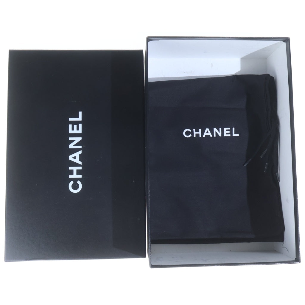 CHANEL(シャネル) 03A ココマーク レザー スリングバック ヒール サンダル パンプス シューズ ブラック レディース A23769