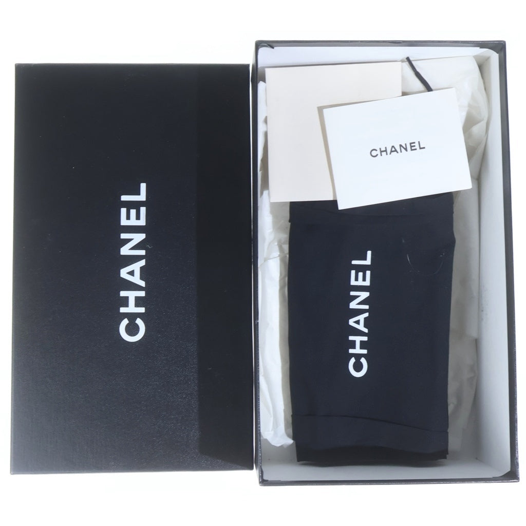CHANEL(シャネル) 04A リボン レザー バレエ フラットシューズ ブラック レディース G24345