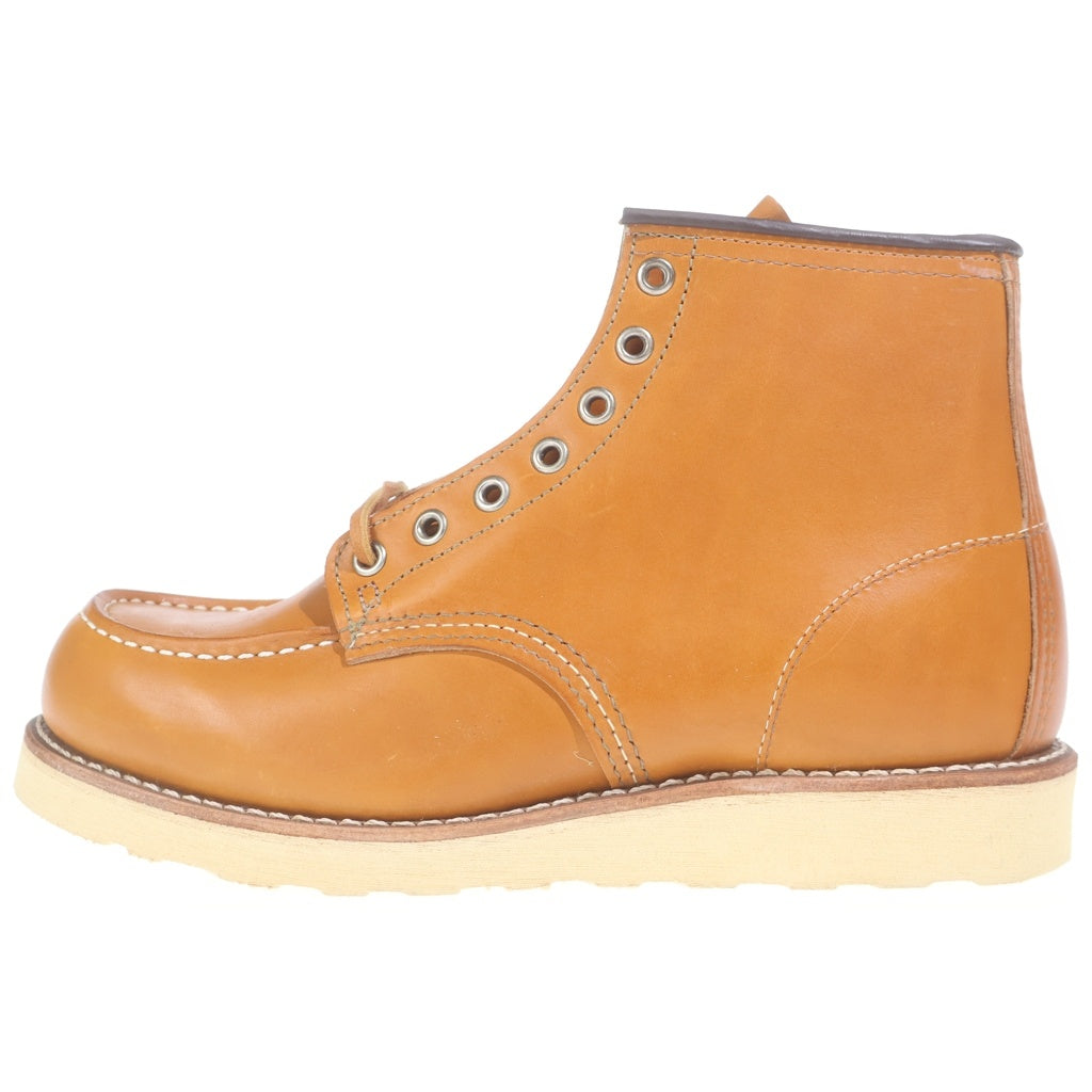 RED WING(レッド ウイング) 9875 復刻刺繍犬タグ アイリッシュセッター 6インチ モックトゥ ショートブーツ シューズ ブラウン