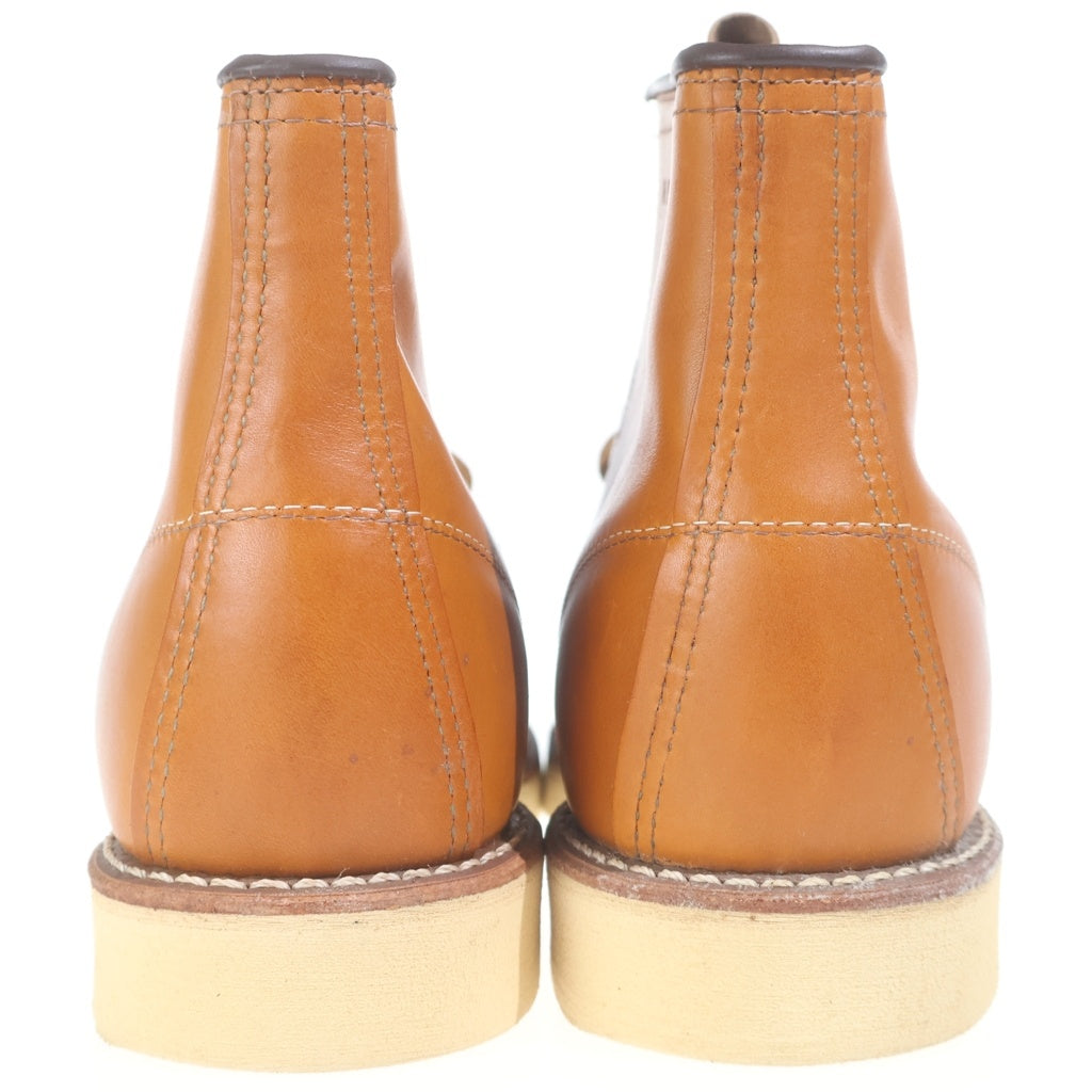 RED WING(レッド ウイング) 9875 復刻刺繍犬タグ アイリッシュセッター 6インチ モックトゥ ショートブーツ シューズ ブラウン