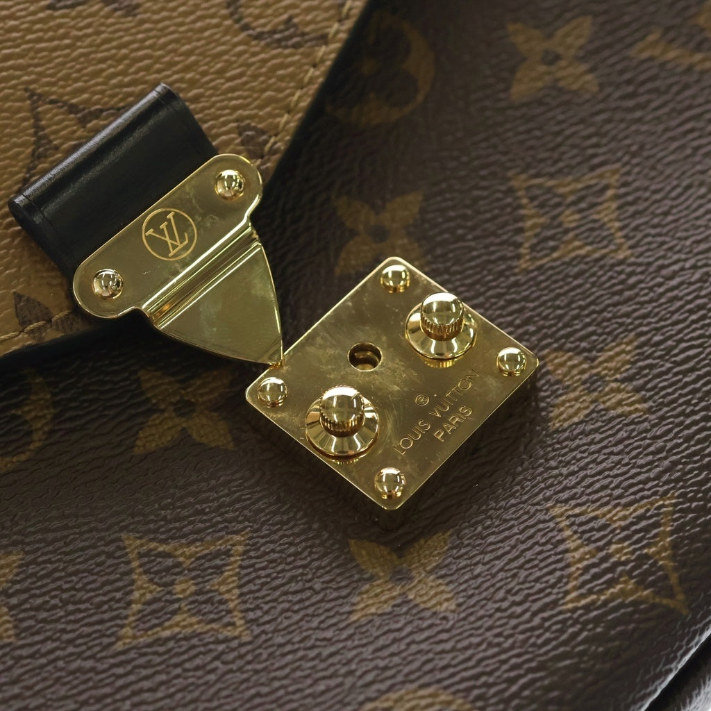LOUIS VUITTON(ルイヴィトン) ポシェットメティスMM モノグラム リバース PVC レザー 2WAY ハンド ショルダーバッグ ブラウン M44876 レディース