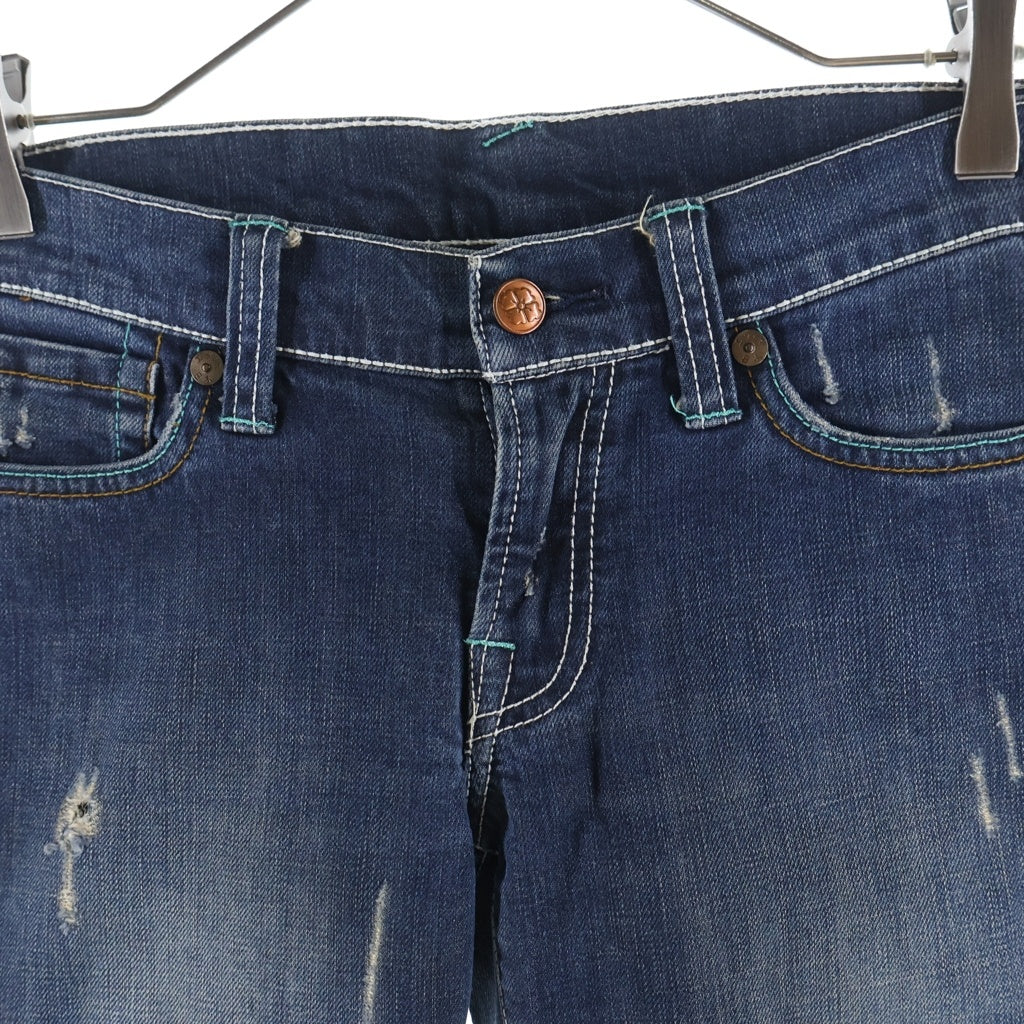 EVISU(エビス) カモメペイント デニムパンツ ジーンズ インディゴ レディース