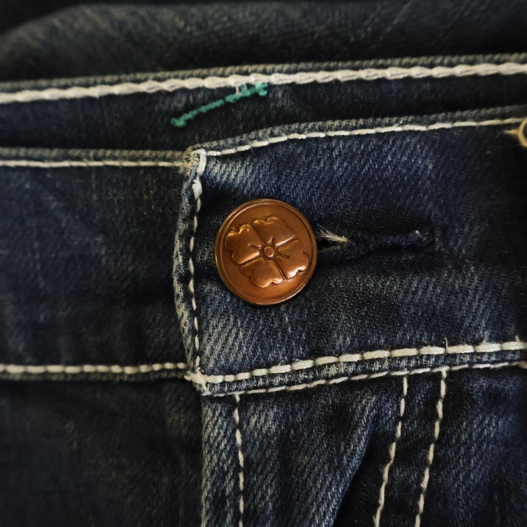 EVISU(エビス) カモメペイント デニムパンツ ジーンズ インディゴ レディース