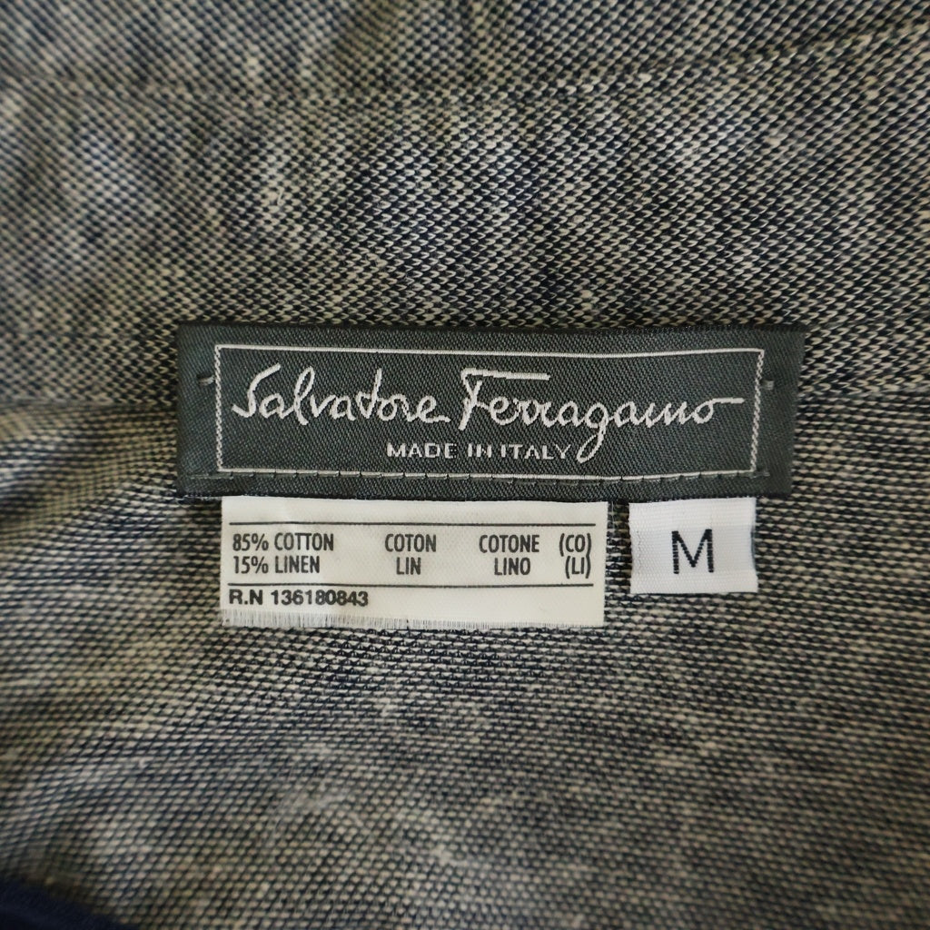 Salvatore Ferragamo(サルヴァトーレ フェラガモ) 半袖ポロシャツ グレー #M レディース