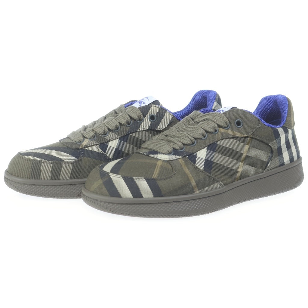 BURBERRY(バーバリー) ノバチェック総柄 テラス ローカットシューズ スニーカー カーキ