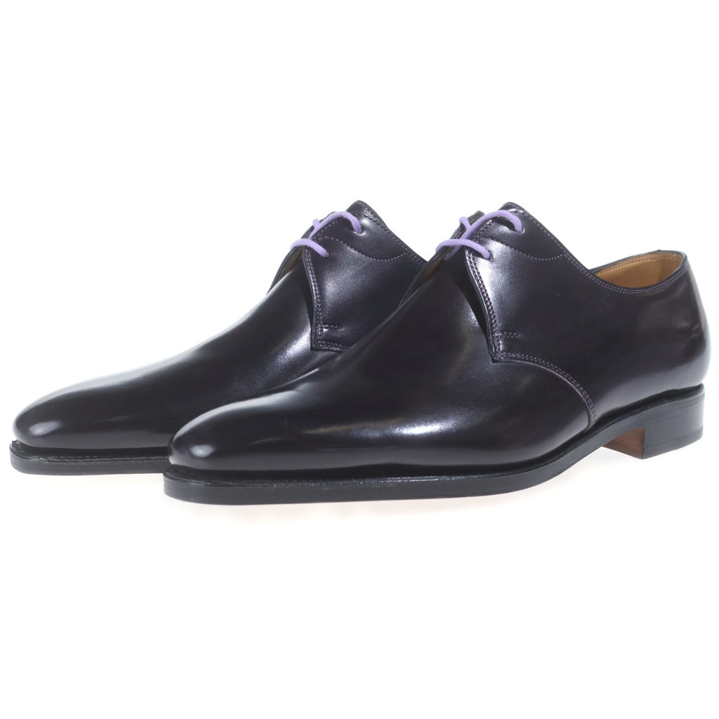 JOHN LOBB(ジョンロブ) ×Paul Smith Willoughby 8000 ポールスミス 別注 パープルステッチ レザー ドレス ビジネス シューズ ブラック