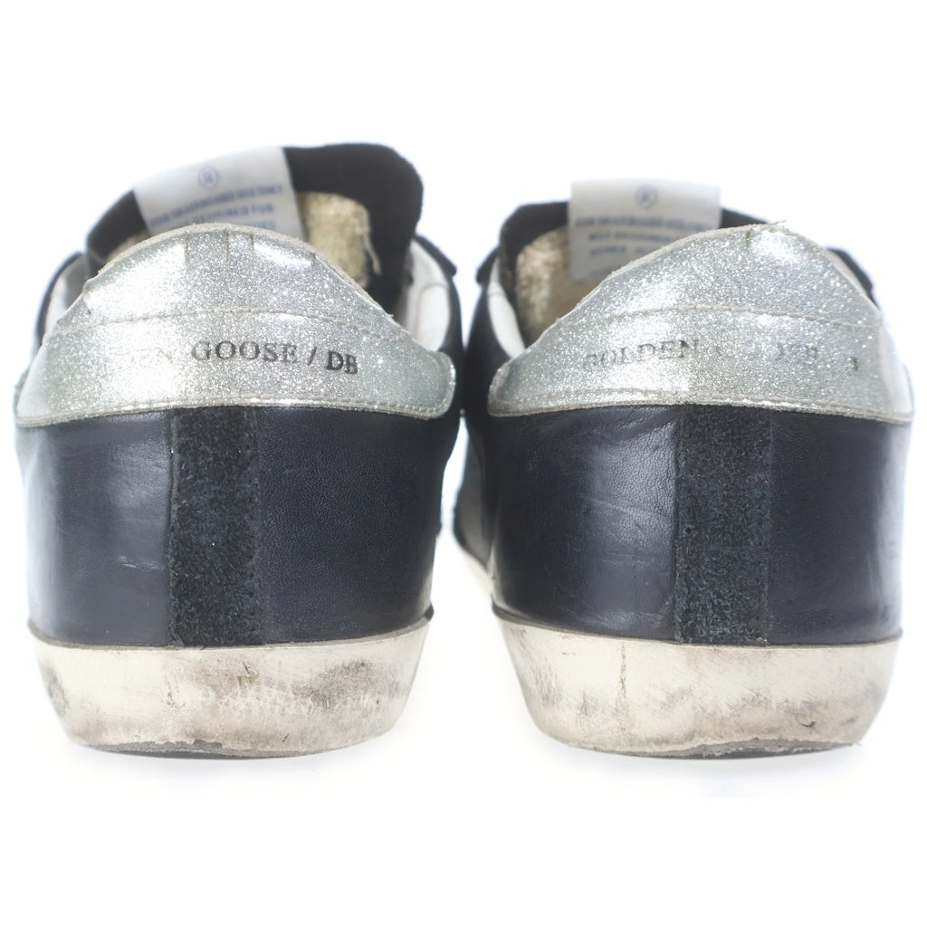 GOLDEN GOOSE DELUXE BRAND(ゴールデングースデラックスブランド) グリッター スーパースター ローカットシューズ スニーカー ブラック/シルバー