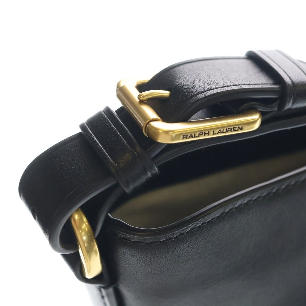 LAUREN RALPH LAUREN(ローレンラルフローレン) Leather Medium Witley Bucket Bag ミディアム ウィットリーバケットバック ショルダーバッグ レザー ブラック 431950855006 レディース
