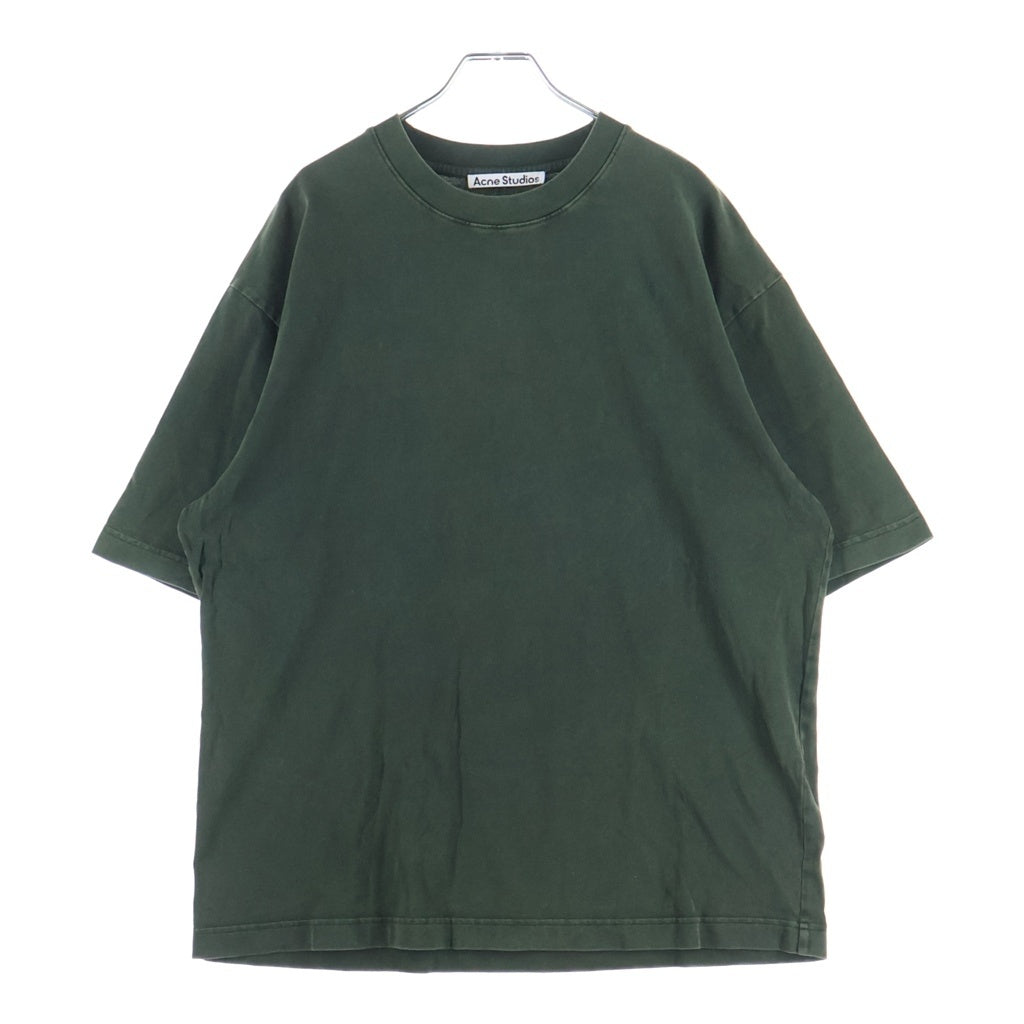 Acne Studios(アクネ ストゥディオズ) Extorr Cotton-Jersey T-Shirt エクストラコットンジャージー半袖Tシャツ ガーメントダイ加工 グリーン FN-MN-TSHI000458