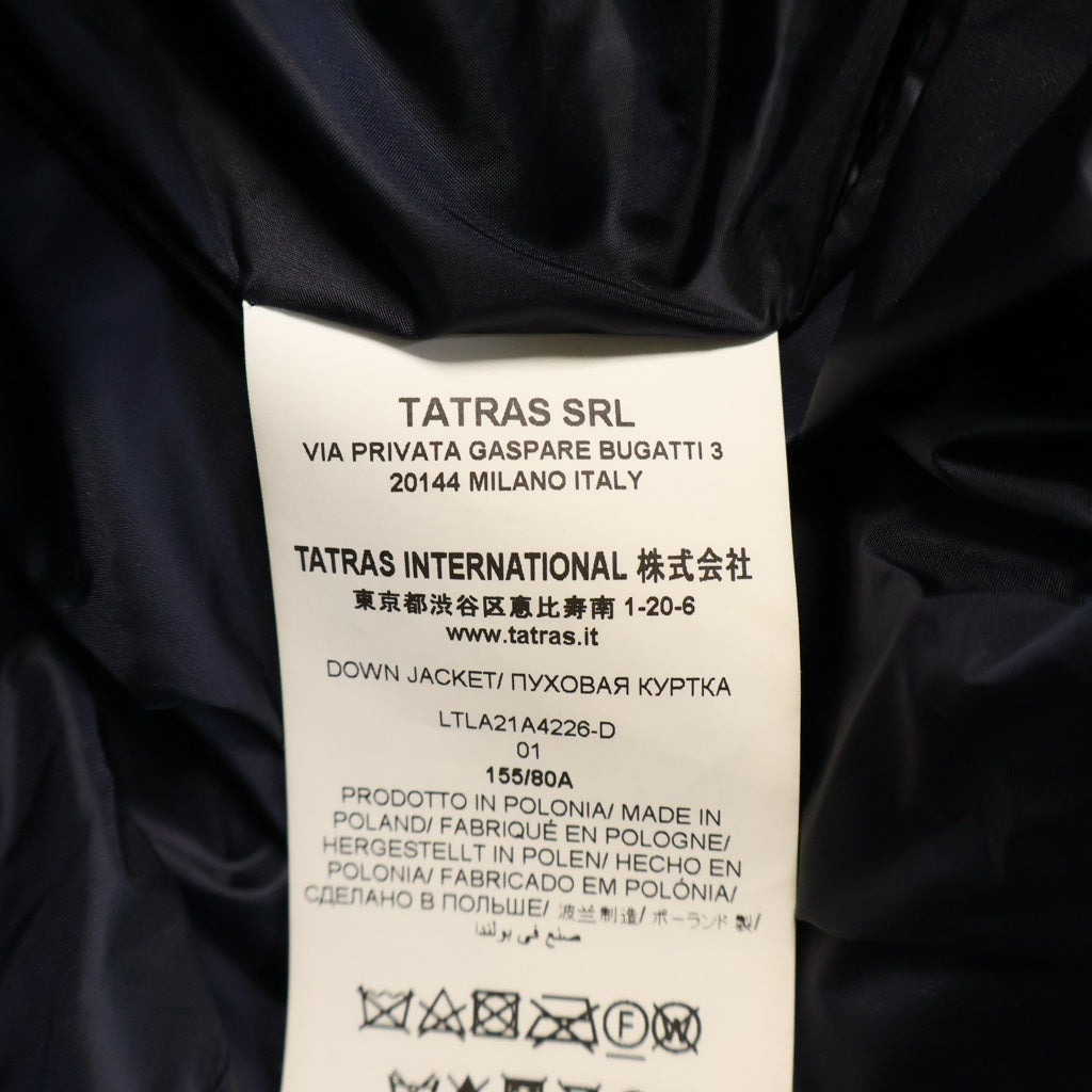 TATRAS(タトラス) NARAH ナラ ジップアップ ロング ダウン ジャケット コート ネイビー レディース LTLA21A4226-D