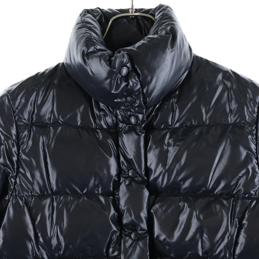 MONCLER(モンクレール) CLAIRE クレア ワッペンロゴ ジップアップ ダウンジャケット ブラック 46313/50/68950 レディース