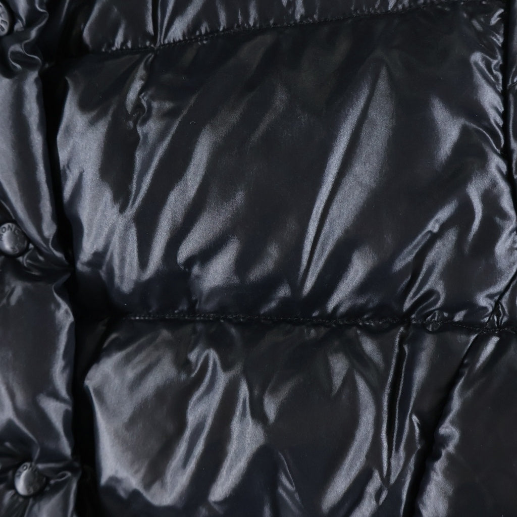 MONCLER(モンクレール) CLAIRE クレア ワッペンロゴ ジップアップ ダウンジャケット ブラック 46313/50/68950 レディース