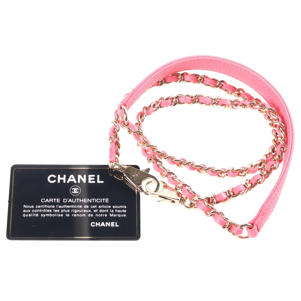 CHANEL(シャネル) ココハンドル24 XS ハンドバッグ ショルダーバッグ ココマーク ピンク キャビアスキン ゴールド金具 A92990 レディース