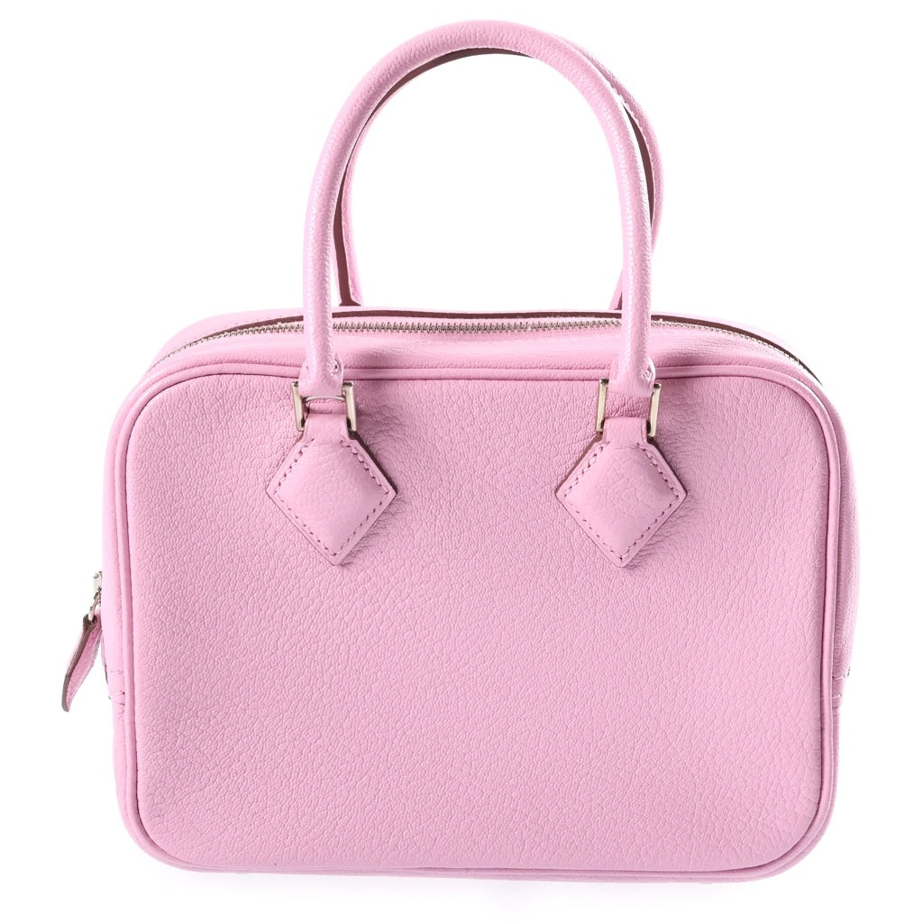 HERMES(エルメス) ミニプリュム MINI ハンドバッグ ショルダーバッグ モーヴシルベストル シェーブル レザー シルバー金具 D刻印 レディース