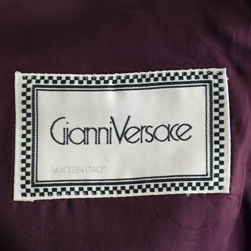 GIANNI VERSACE(ジャンニ ヴェルサーチ) セットアップ スーツ コットン レーヨン ワインレッド レディース