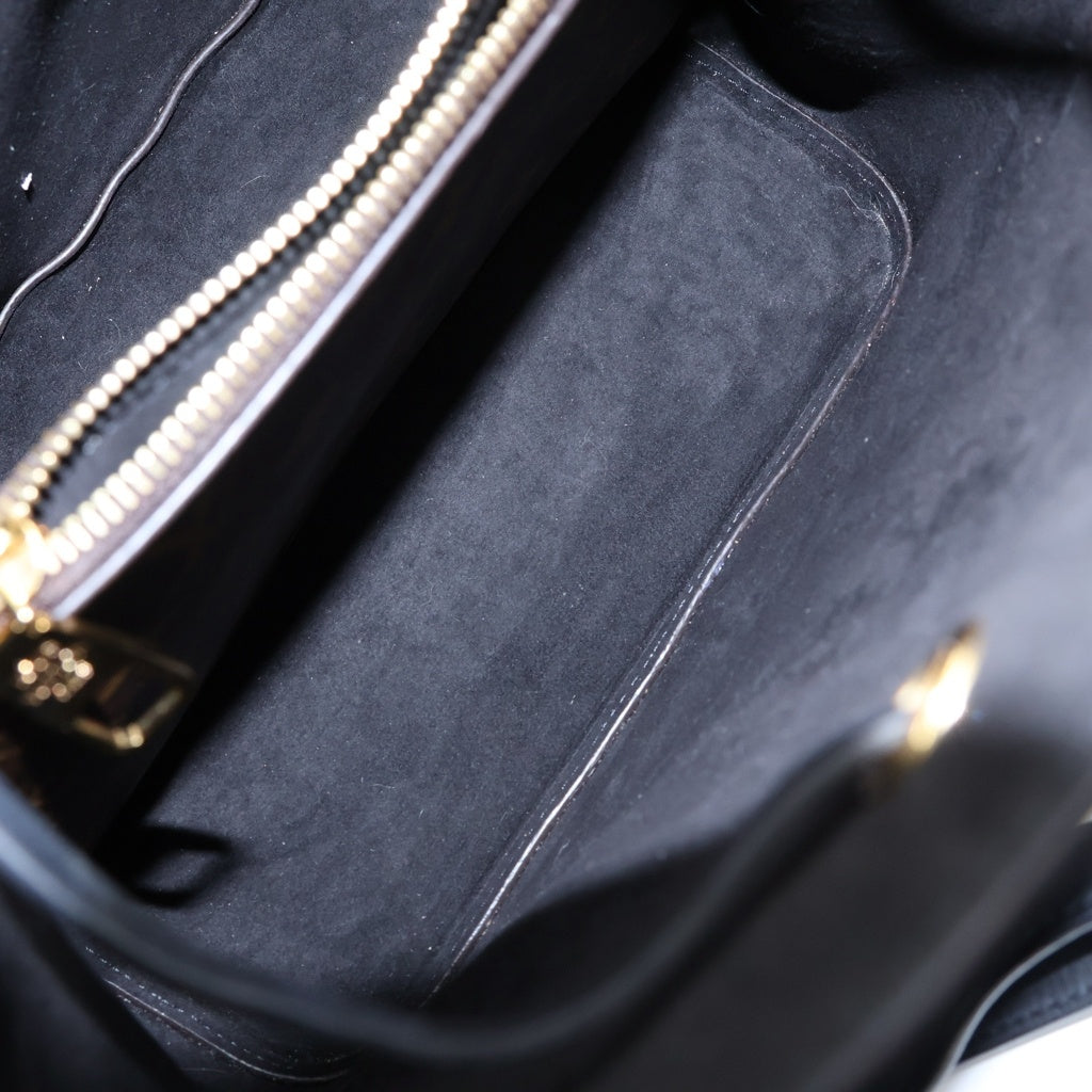 LOUIS VUITTON(ルイヴィトン) モノグラム ネオノエ ショルダーバッグ ブラウン×ブラック レザー×PVC M44020 ゴールド金具 レディース