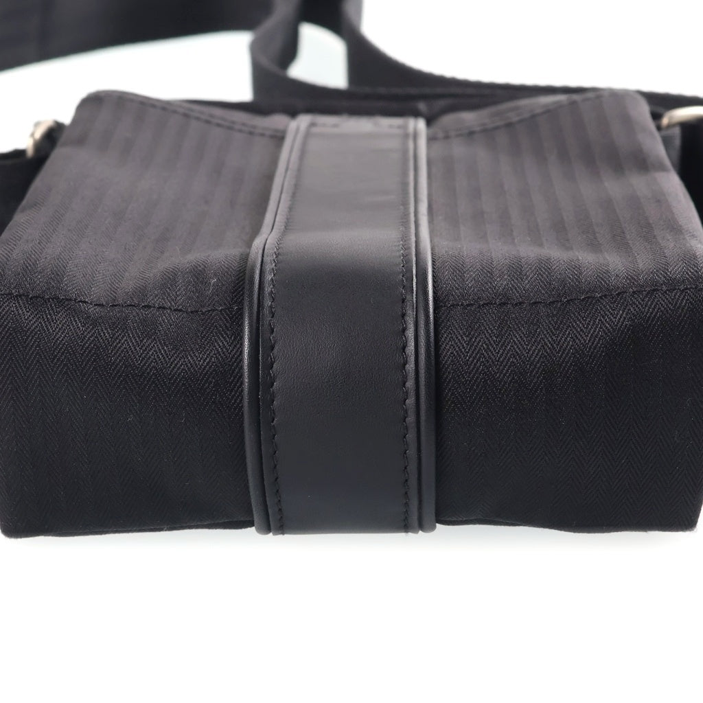 HERMES(エルメス) アカプルコ バンドリエールPM ショルダーバッグ ミニバッグ ブラック レザー シルバー金具 レディース