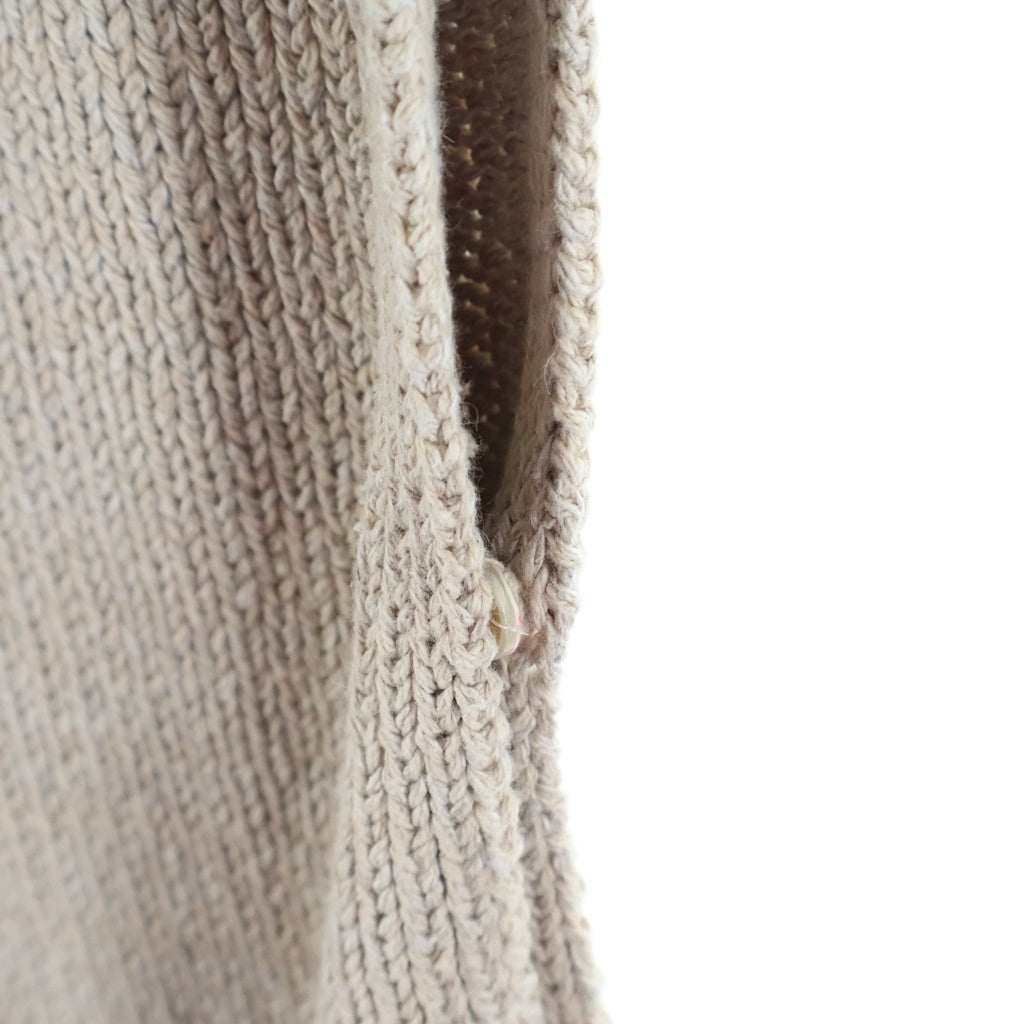 Maison Margiela(メゾンマルジェラ) ケーブルニットセーター ノースリーブ コットン ベージュ S50TH0056 レディース