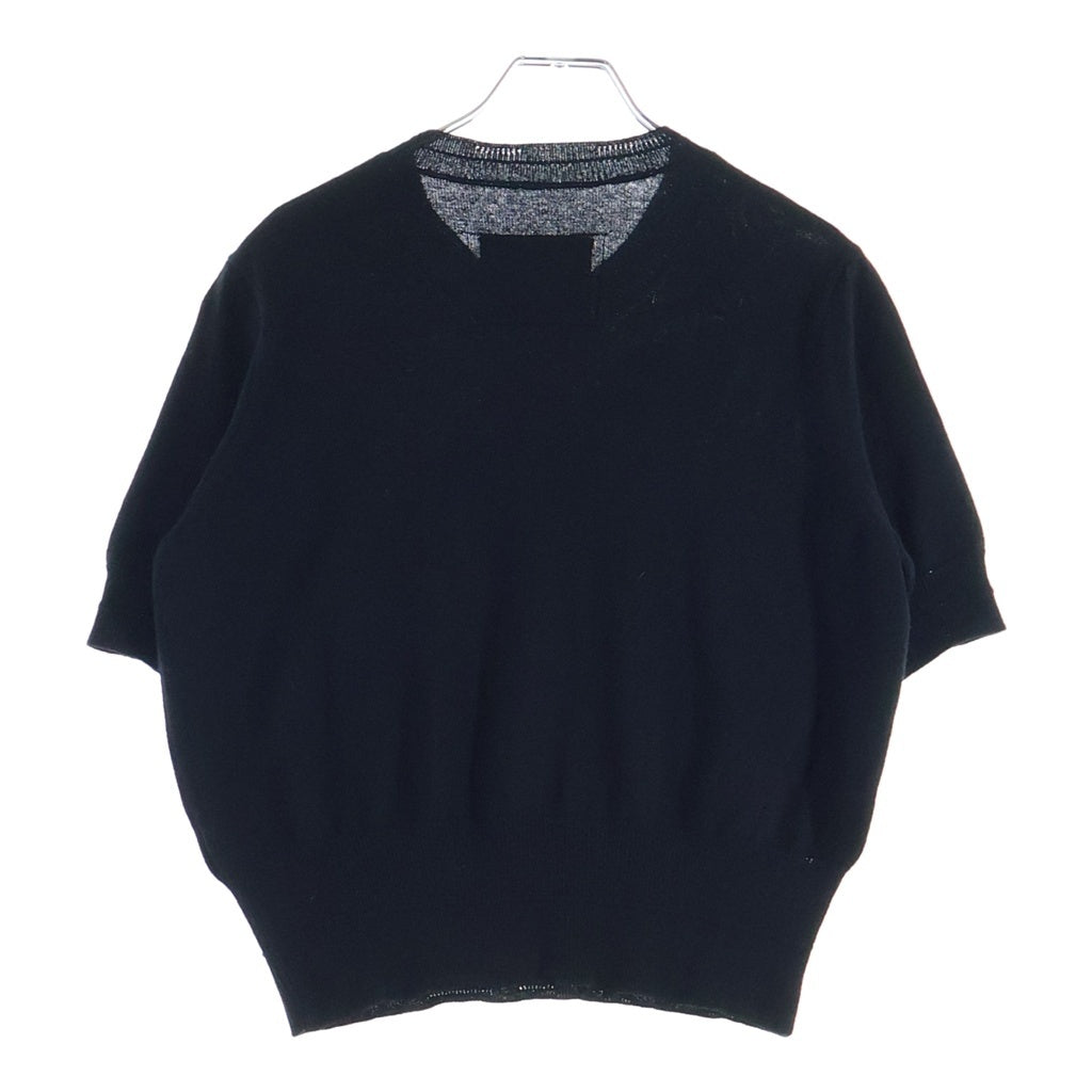 MARC JACOBS(マークジェイコブス) 半袖ニット ラインストーン ウール ブラック N6000027 レディース
