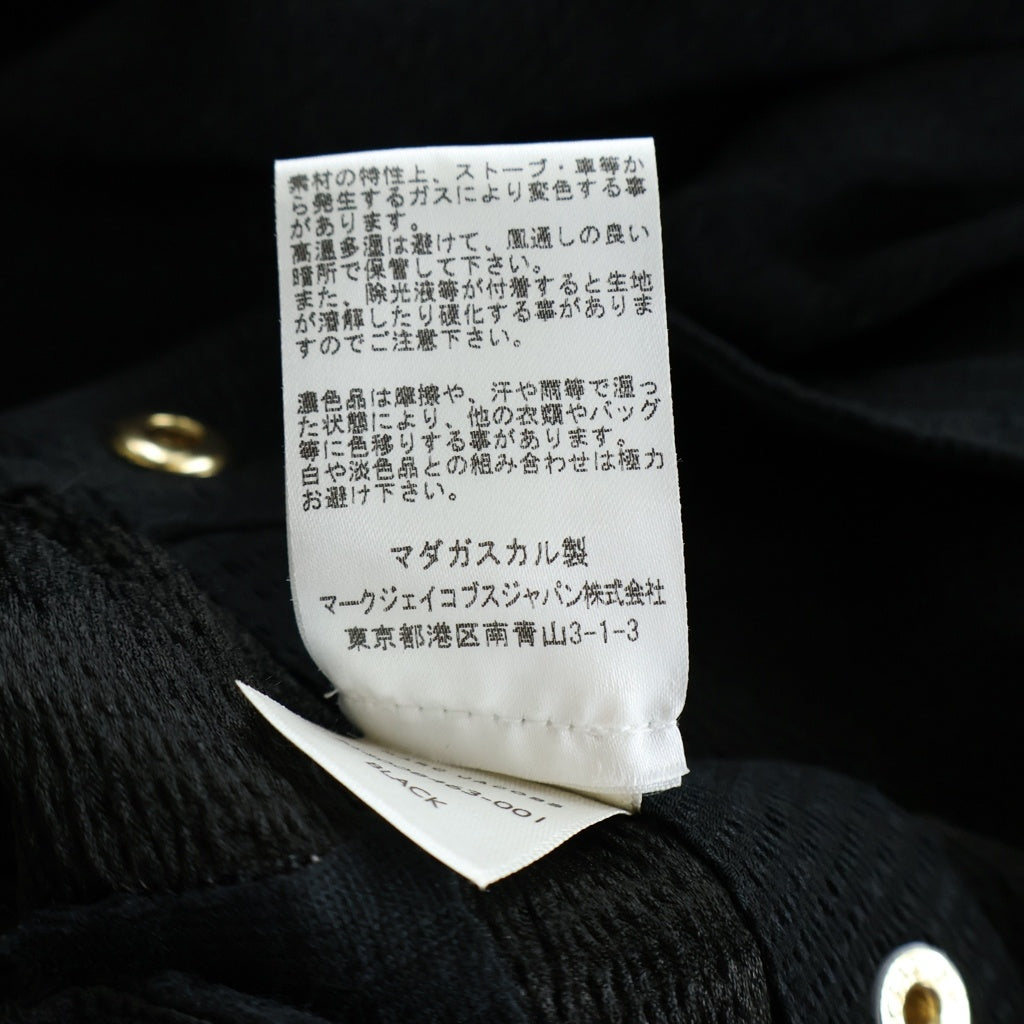 MARC JACOBS(マークジェイコブス) 二つ釦スカート 金ボタン アセテート ブラック M4008463 レディース