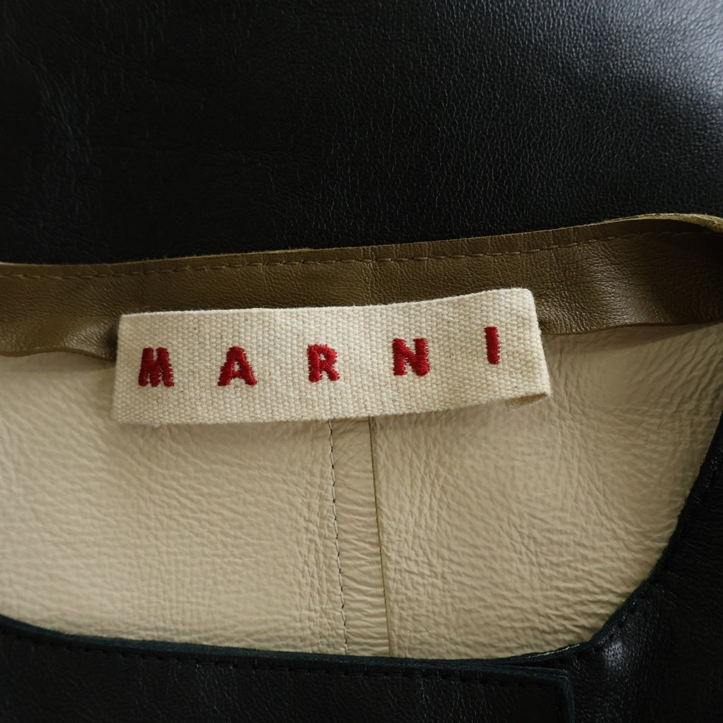 MARNI(マルニ) バイカラー レザージャケット コート 半袖 S18SPMXV16MQYLA334-Y3893 レディース