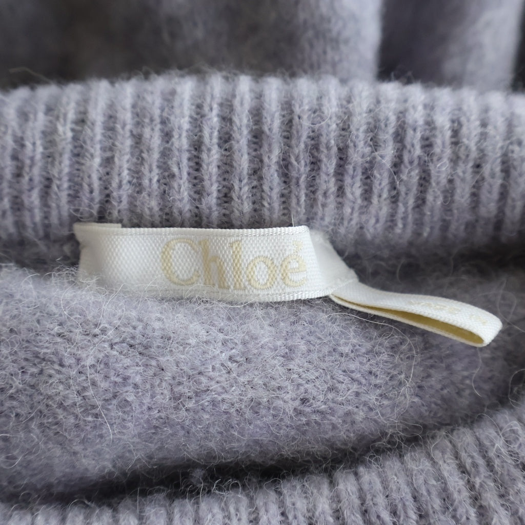 Chloe(クロエ) 花柄ニットセーター パープル×オレンジ ポリエステル CHC19AMP78610516S レディース