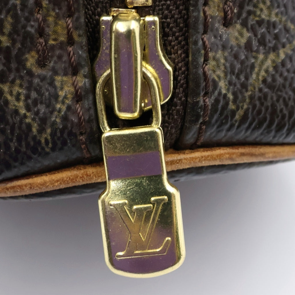 LOUIS VUITTON(ルイヴィトン) モノグラム パピヨン26 ハンドバッグ ブラウン レザー×PVC M51386 ゴールド金具 レディース