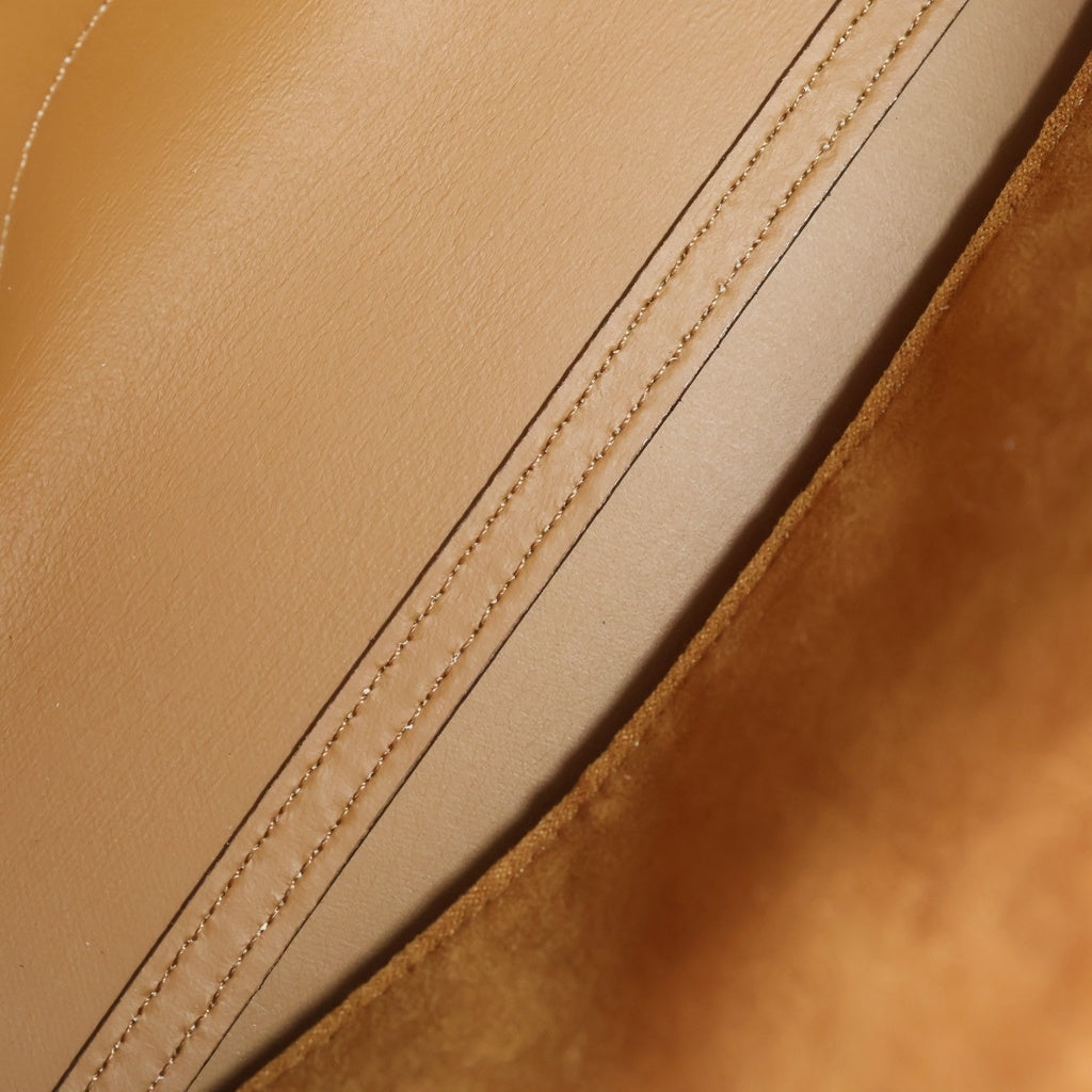 COACH(コーチ) パーカーウィズカットアウトティー ローズ ショルダーバッグ ピンクベージュ レザー 25160 ゴールド金具 レディース