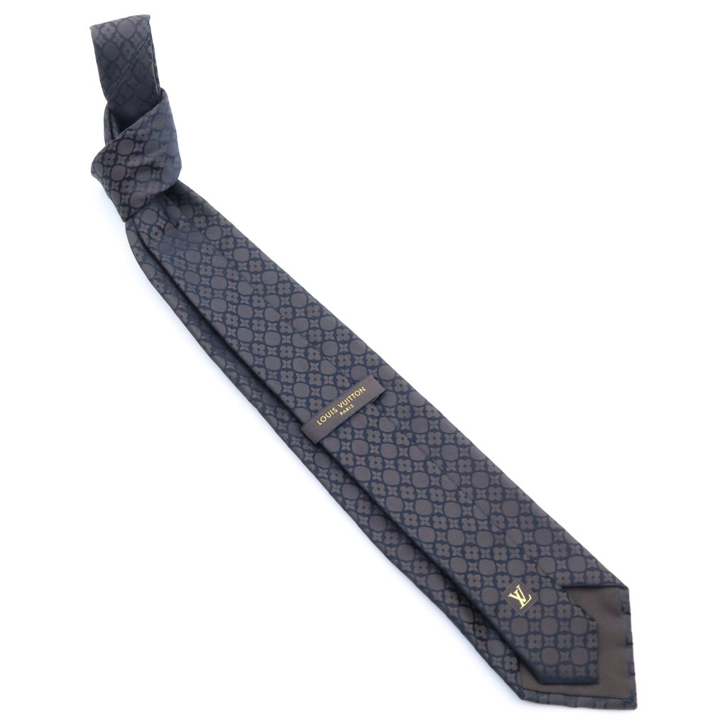 LOUIS VUITTON(ルイヴィトン) クラヴァットミックス モノグラム シルク ネクタイ ブラック/ブラウン