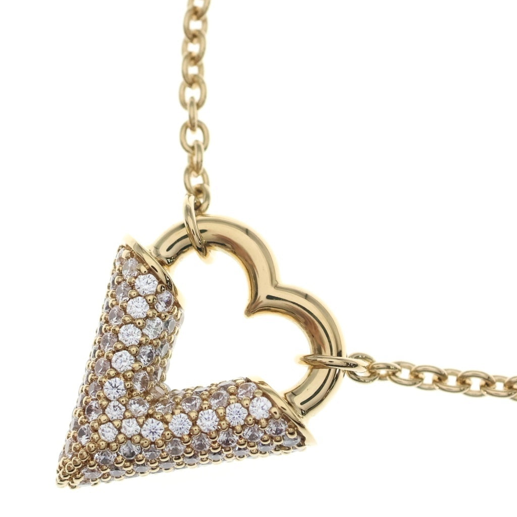 LOUIS VUITTON(ルイヴィトン) エッセンシャル ラブ ネックレス ラインストーン ゴールド GP M03503 レディース