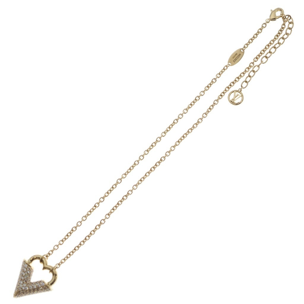 LOUIS VUITTON(ルイヴィトン) エッセンシャル ラブ ネックレス ラインストーン ゴールド GP M03503 レディース