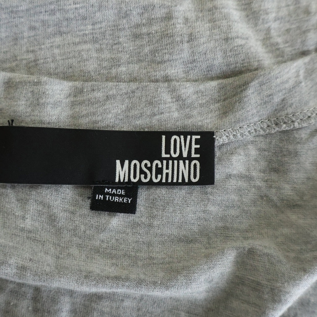 LOVE MOSCHINO(ラブモスキーノ) Tシャツ 半袖 カットソー グレー レディース