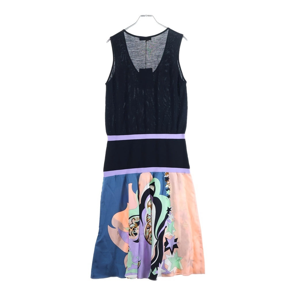 EMILIO PUCCI(エミリオプッチ) ノースリーブ ワンピース レーヨン マルチカラー レディース