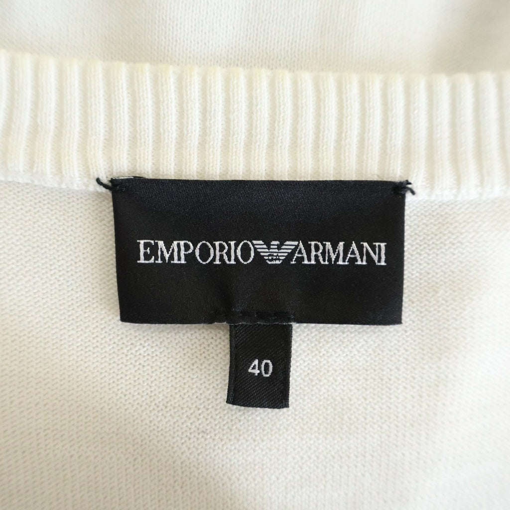 EMPORIO ARMANI(エンポリオアルマーニ) カーディガン トップス 綿 ホワイト レディース