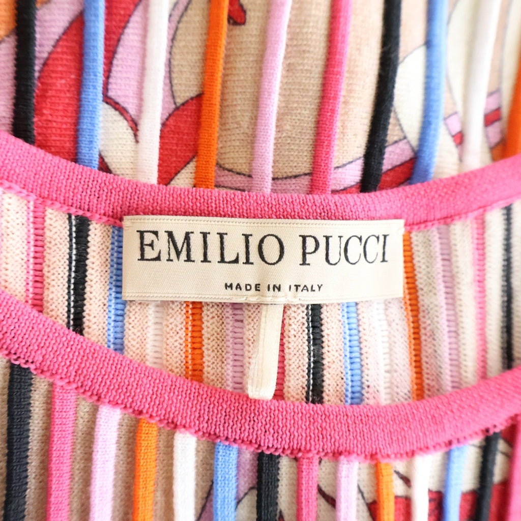 EMILIO PUCCI(エミリオプッチ) ノースリーブ ワンピース マルチカラー レディース