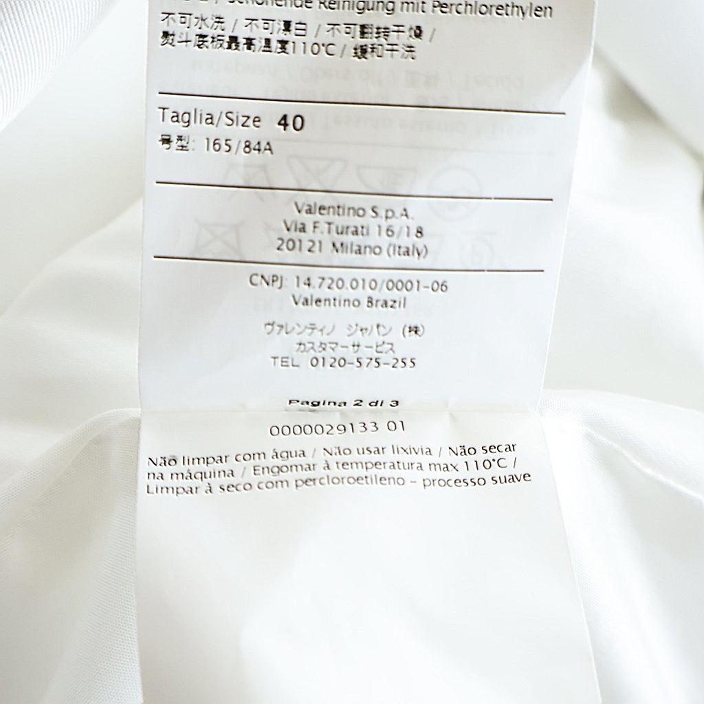 RED VALENTINO(レッド ヴァレンティノ) ダブルブレスト コート ロング アウター ホワイト/ピンク レディース