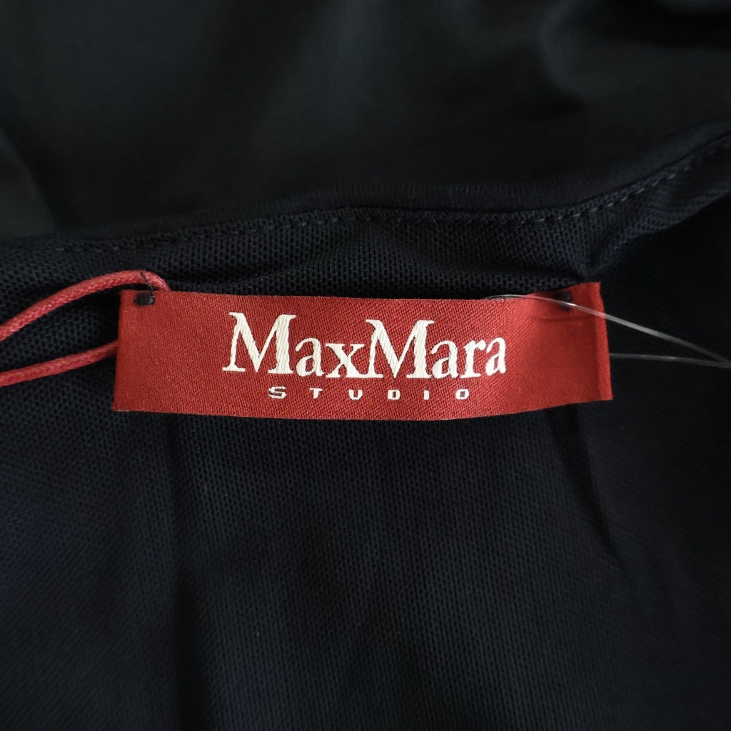 Max Mara(マックスマーラ) ノースリーブ ワンピース レーヨン ナイロン ブラック レディース