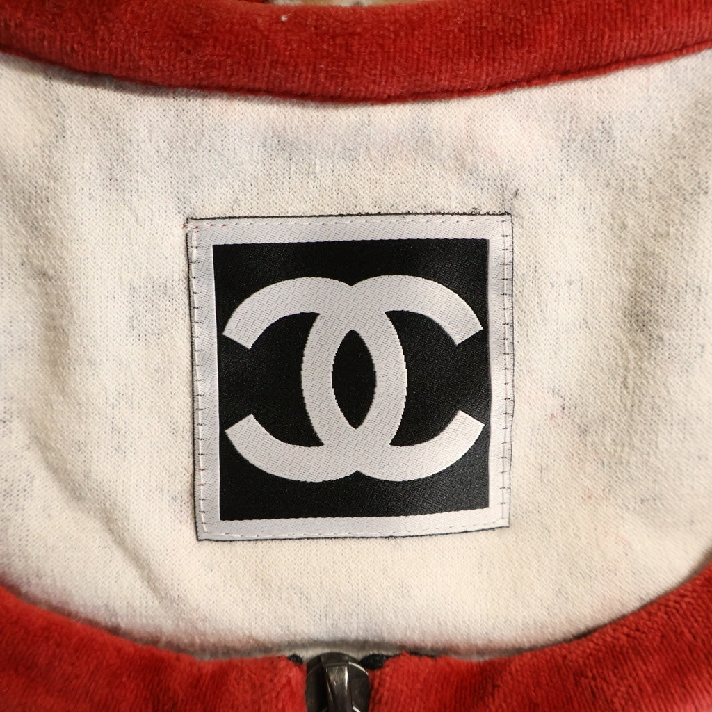 CHANEL(シャネル) 09SS VINTAGE IDENTIFICATION ジップアップカーディガン ベロア ココマーク マルチカラー P35854V25846 レディース