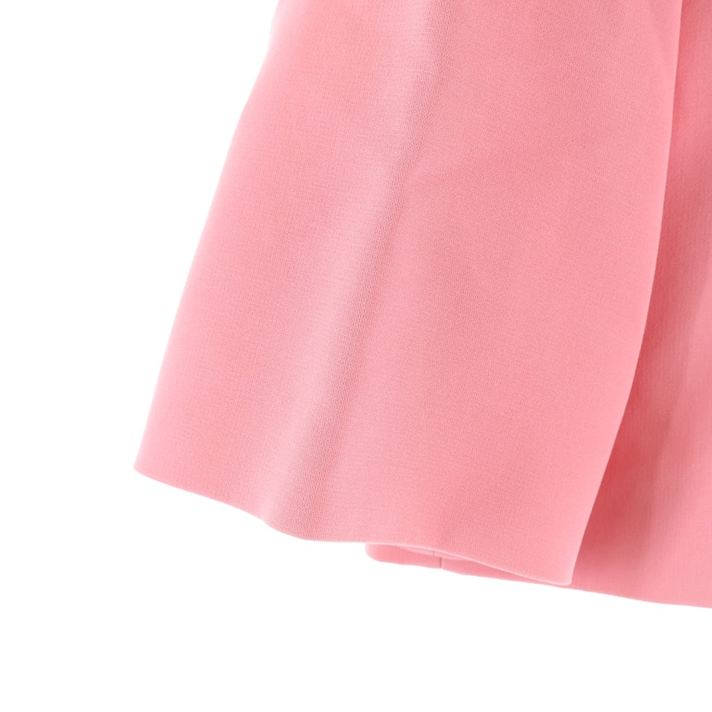 EMILIO PUCCI(エミリオプッチ) 襟花装飾 ノーカラージャケット フック ピンク 51RB60 レディース