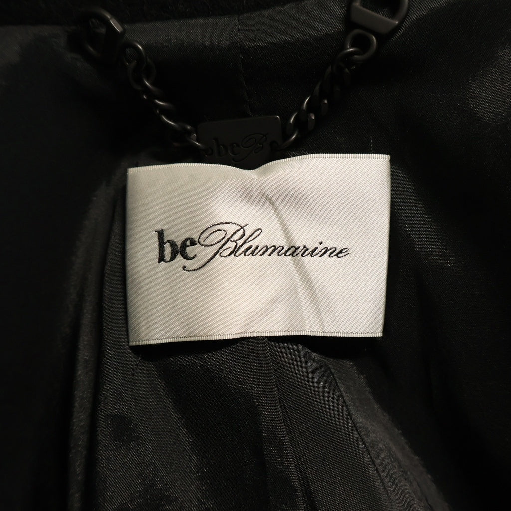 NO BRAND(ノーブランド) Be Blumarine ビーブルマリン コート ロング スパンコール ブラック レディース