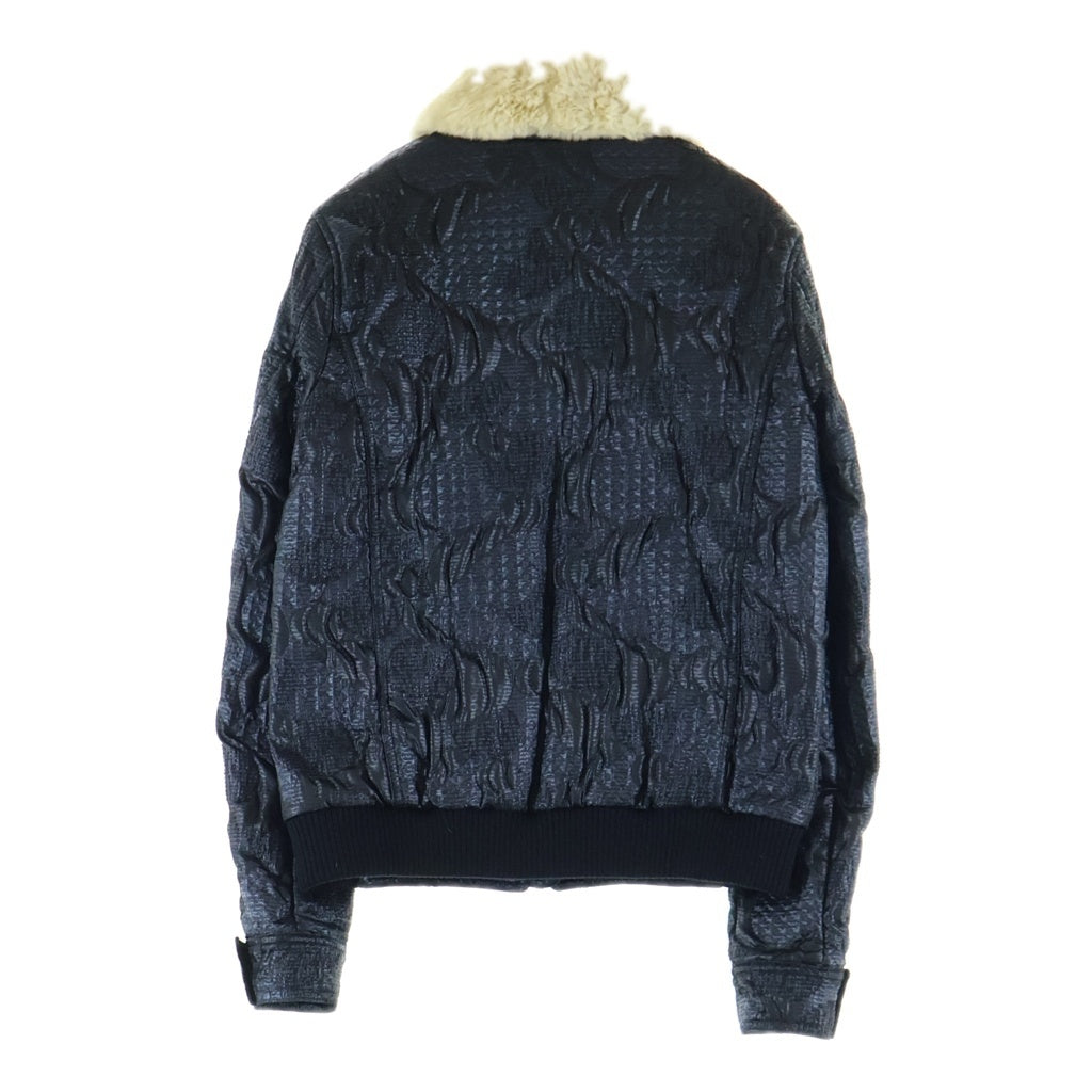 CHANEL(シャネル) スポーツライン ファー ジップアップ ジャケット ネイビー ポリエステル 08A レディース